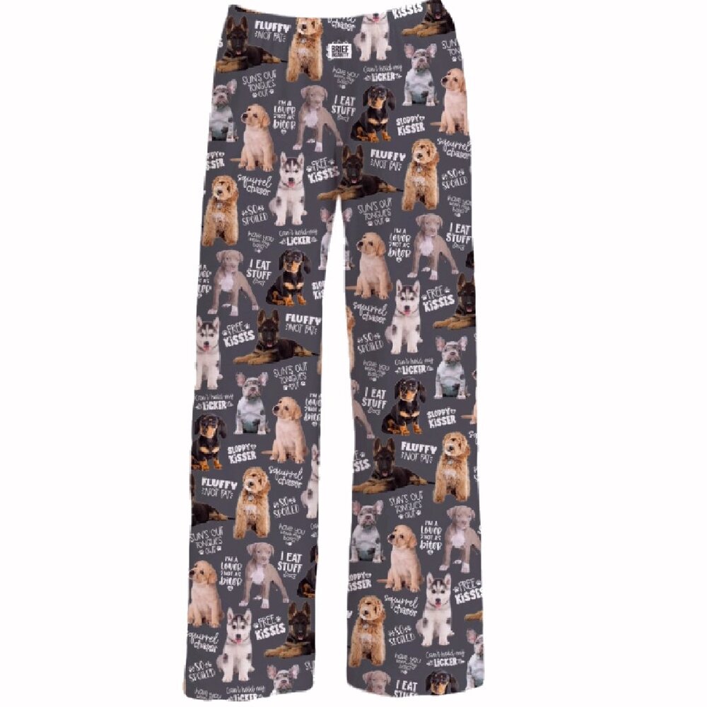 Brief Insanity Chalkboard Dog Lounge Pants Pajamas - NEW Fast Ship